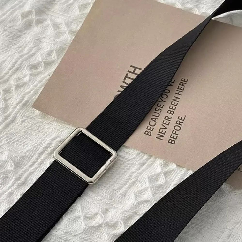 Simple Solid Color Auto Lock Belt