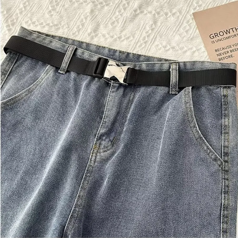 Simple Solid Color Auto Lock Belt