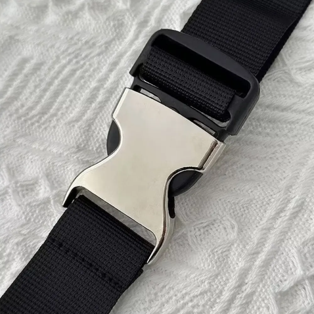 Simple Solid Color Auto Lock Belt
