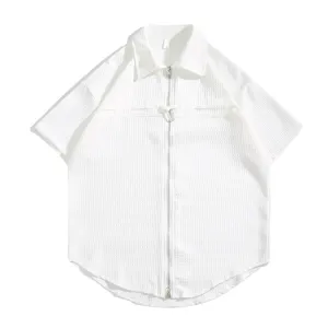 Simple Solid Waffle Shirt