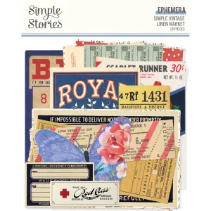 Simple Stories - Simple Vintage Linen Market - Ephemera