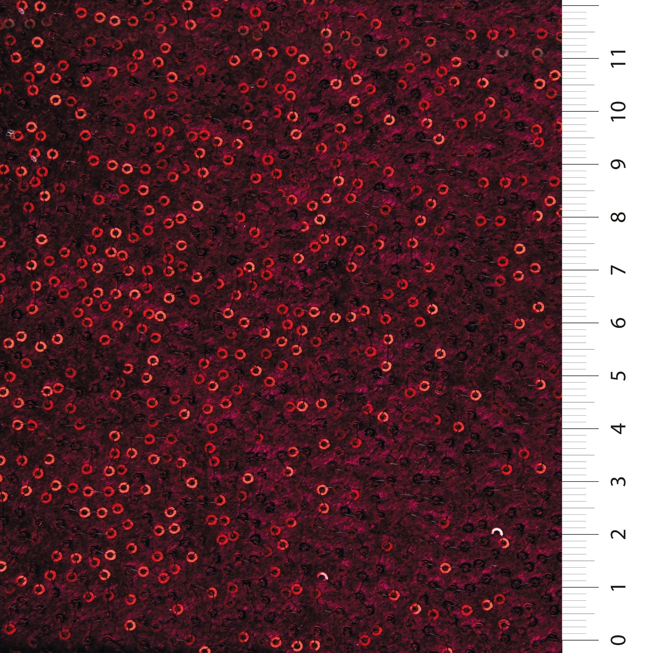 Single Color Velvet Design Sequin Embroidered Knitted Fabric