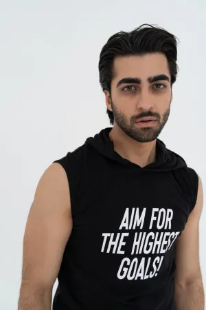 Sleeveless Black T-Shirt
