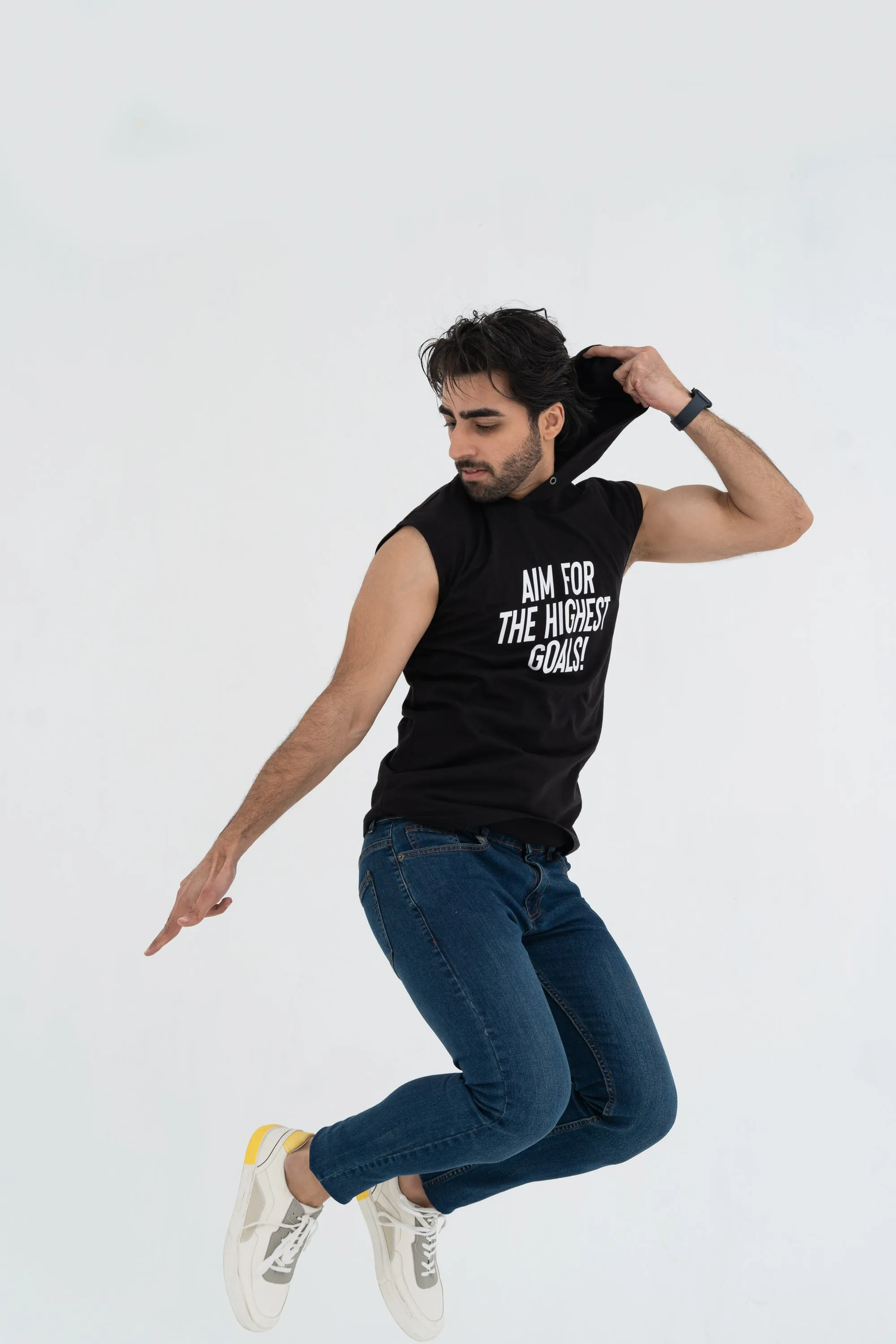 Sleeveless Black T-Shirt
