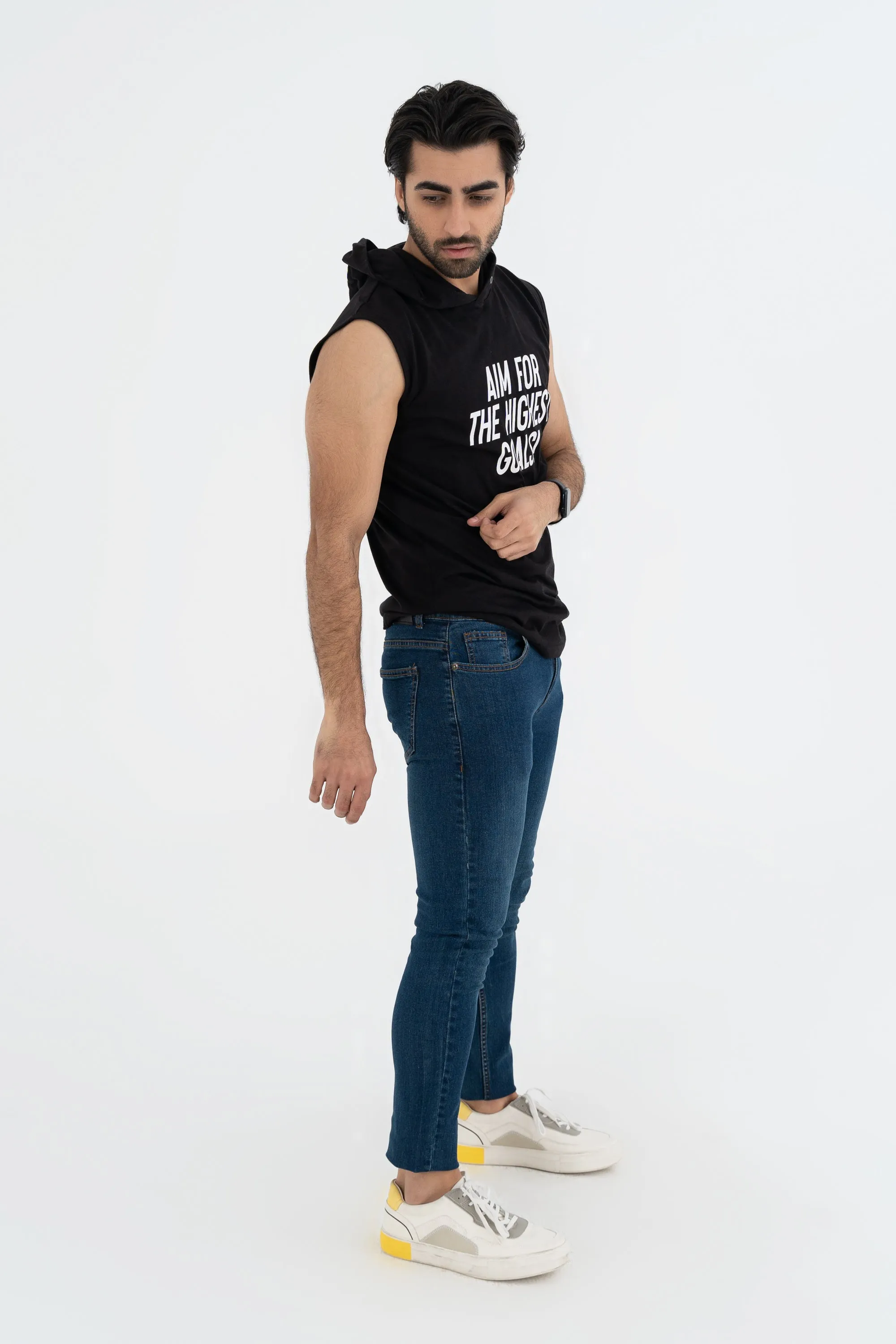 Sleeveless Black T-Shirt