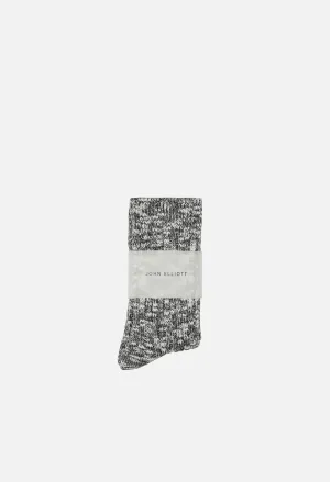 Slub Socks / Black X Natural