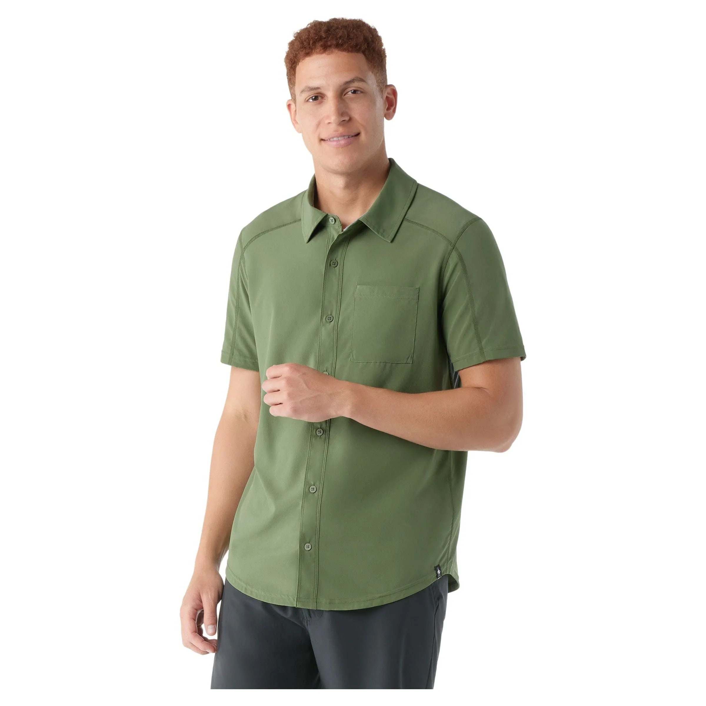 Smartwool Mens Printed Short-Sleeve Button Down