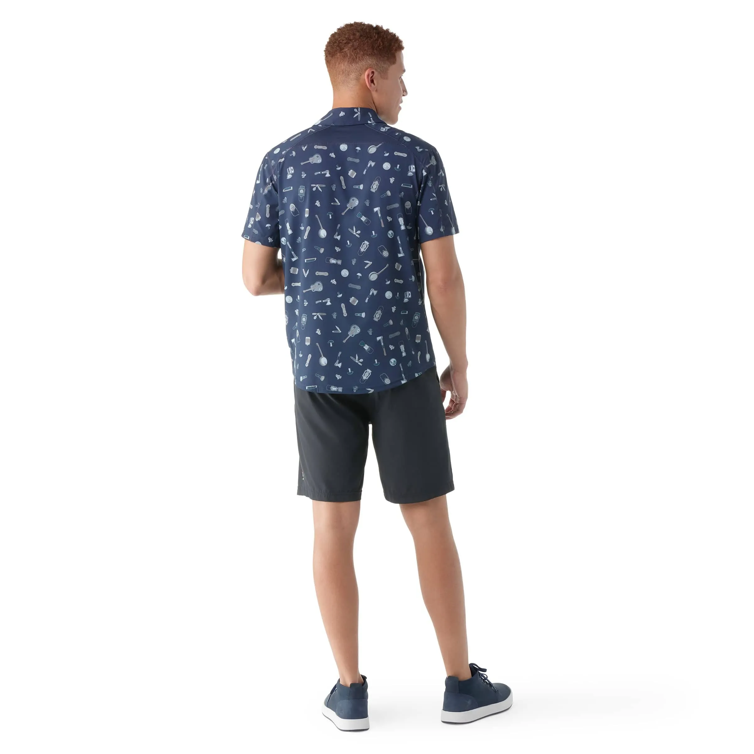 Smartwool Mens Printed Short-Sleeve Button Down