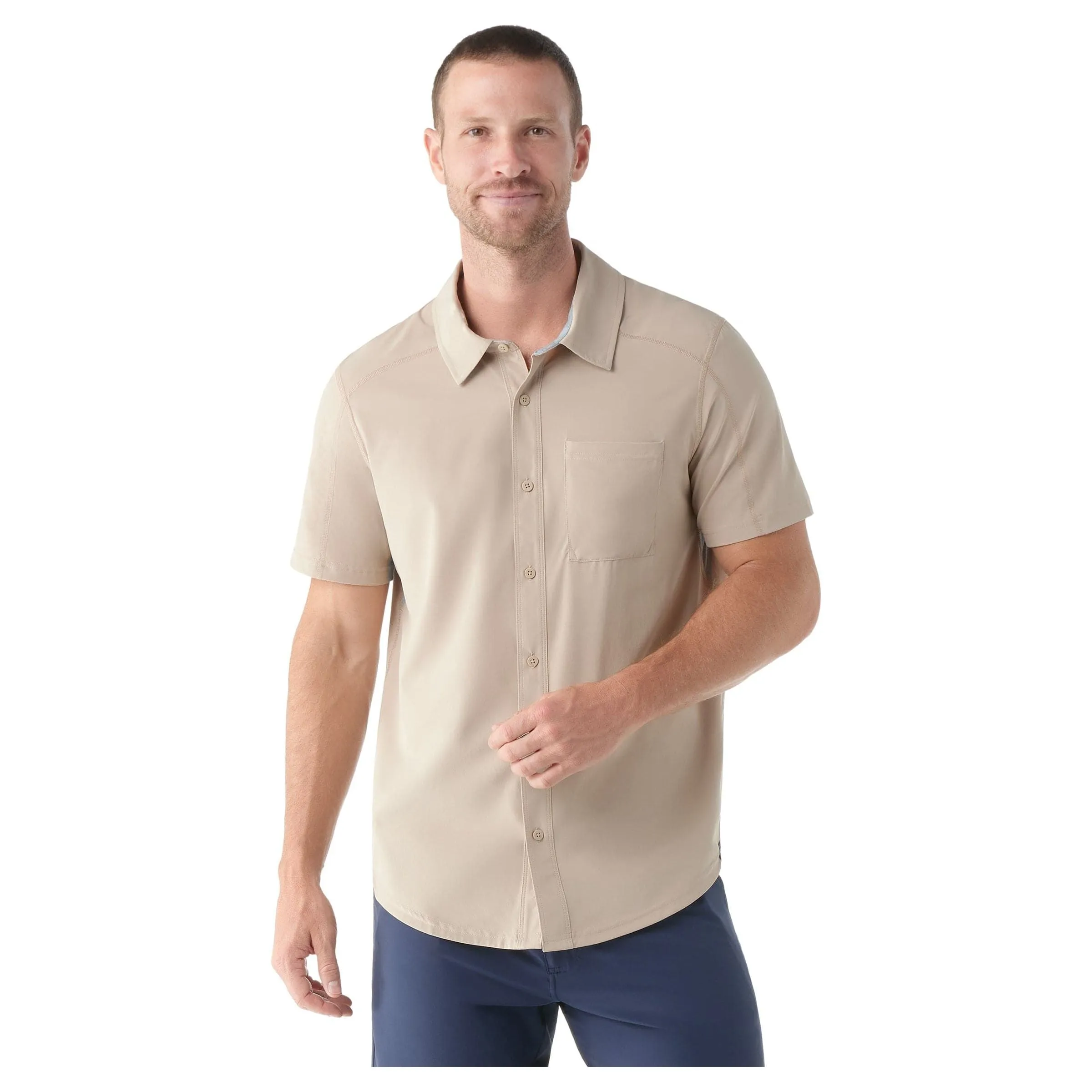 Smartwool Mens Printed Short-Sleeve Button Down
