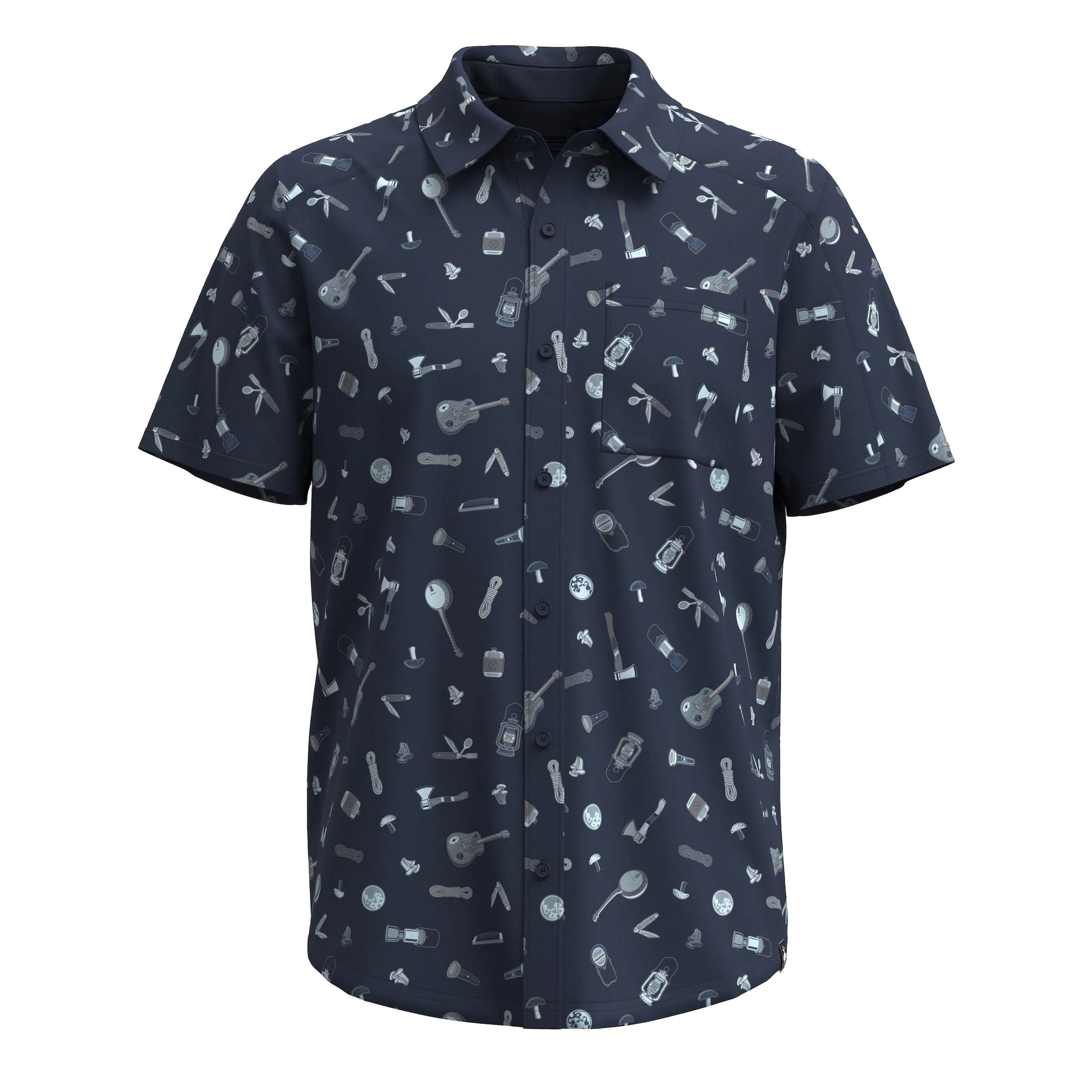 Smartwool Mens Printed Short-Sleeve Button Down