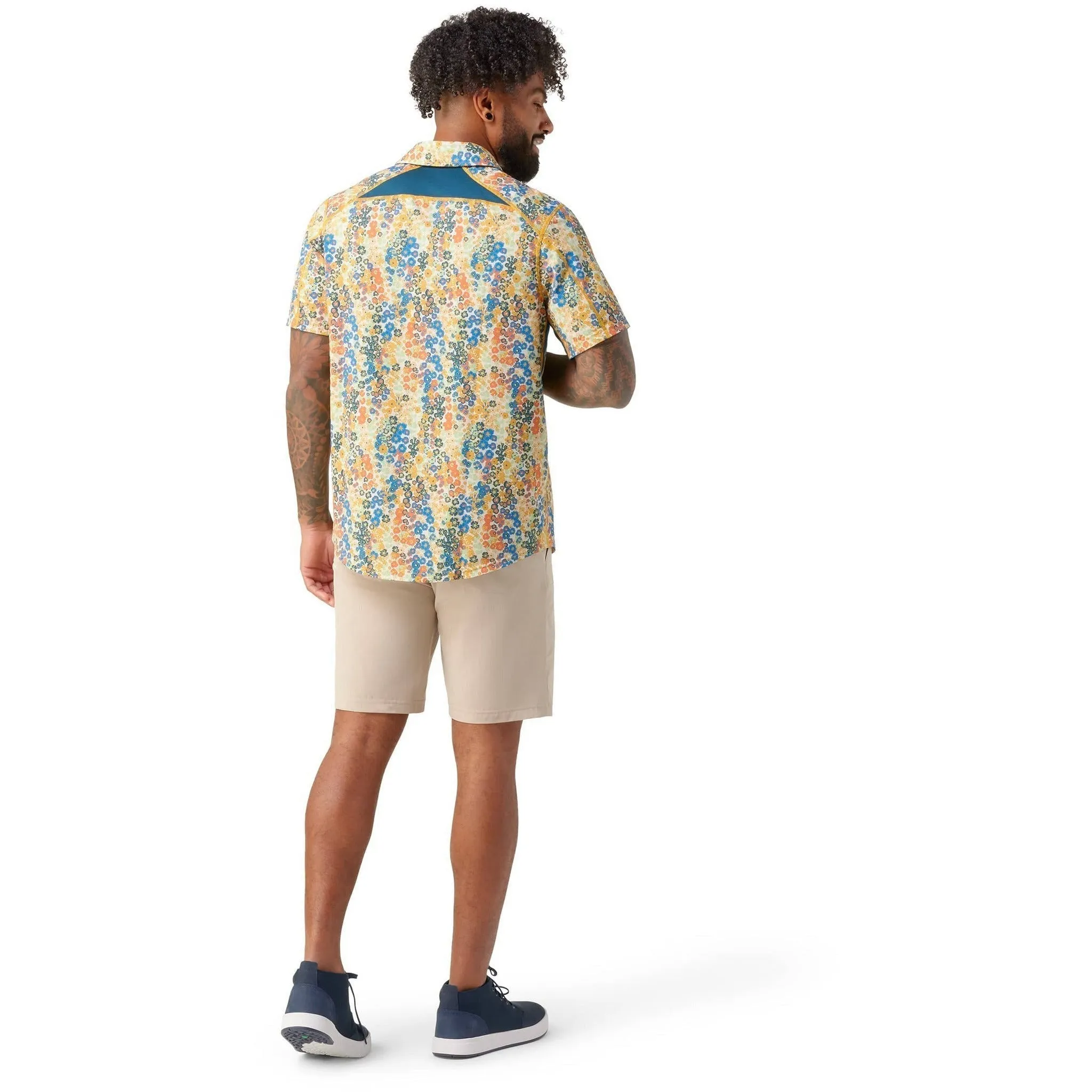 Smartwool Mens Printed Short-Sleeve Button Down