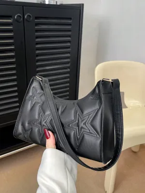 Solid Color Simple Light Luxury Pentacle Shoulder Bag