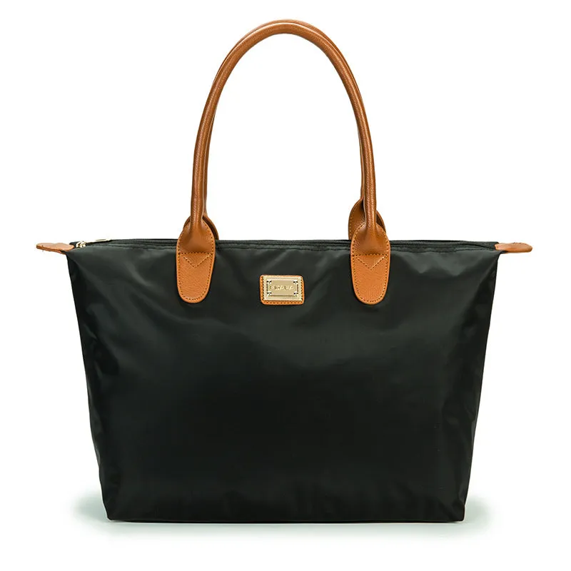Solid Color Simple Retro Oxford Leather Tarpaulin Bag
