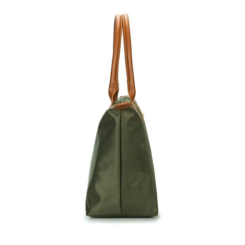 Solid Color Simple Retro Oxford Leather Tarpaulin Bag