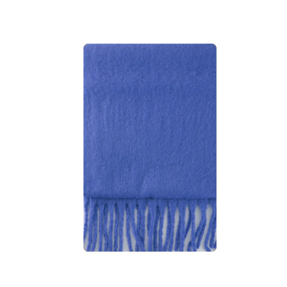 Solid Color Tassel Scarf