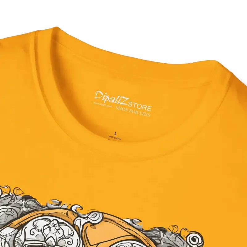 Spooky Softstyle t Shirt with Scary Skulls