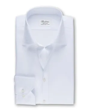 STENTROMS | Fitted Body Twill Shirt | White