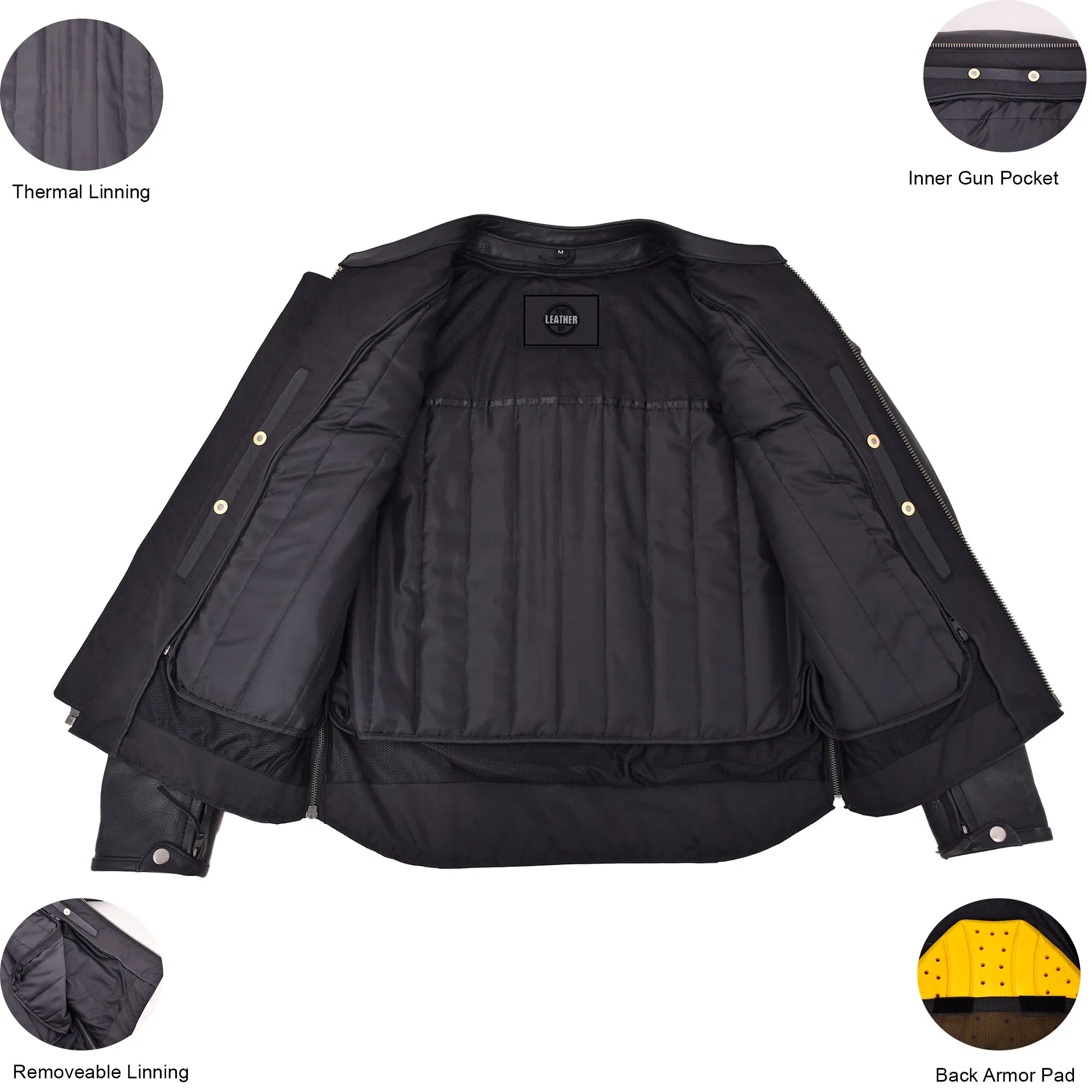 STROM Motorcycle Leather Jacket