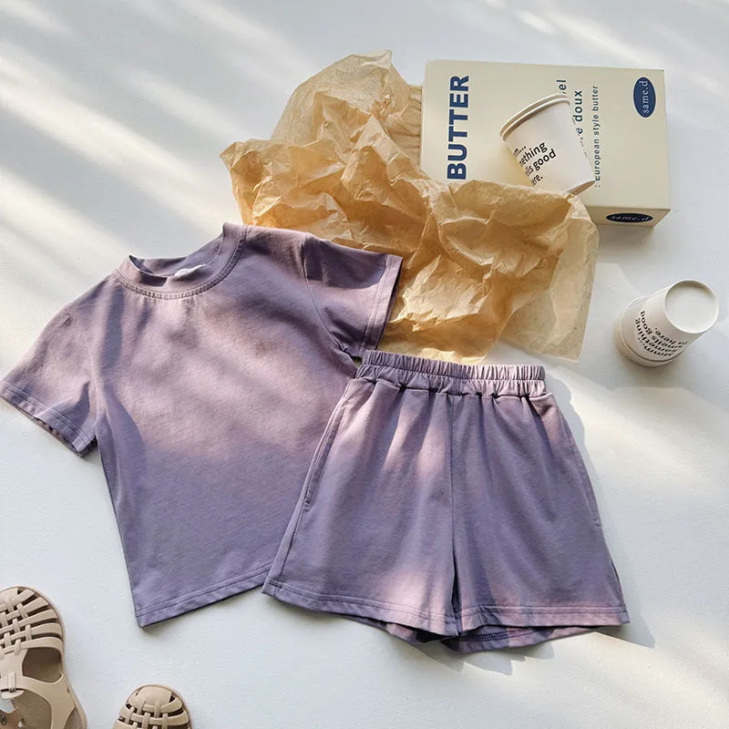 Supersoft Shorts & Tee Sets - Lilac