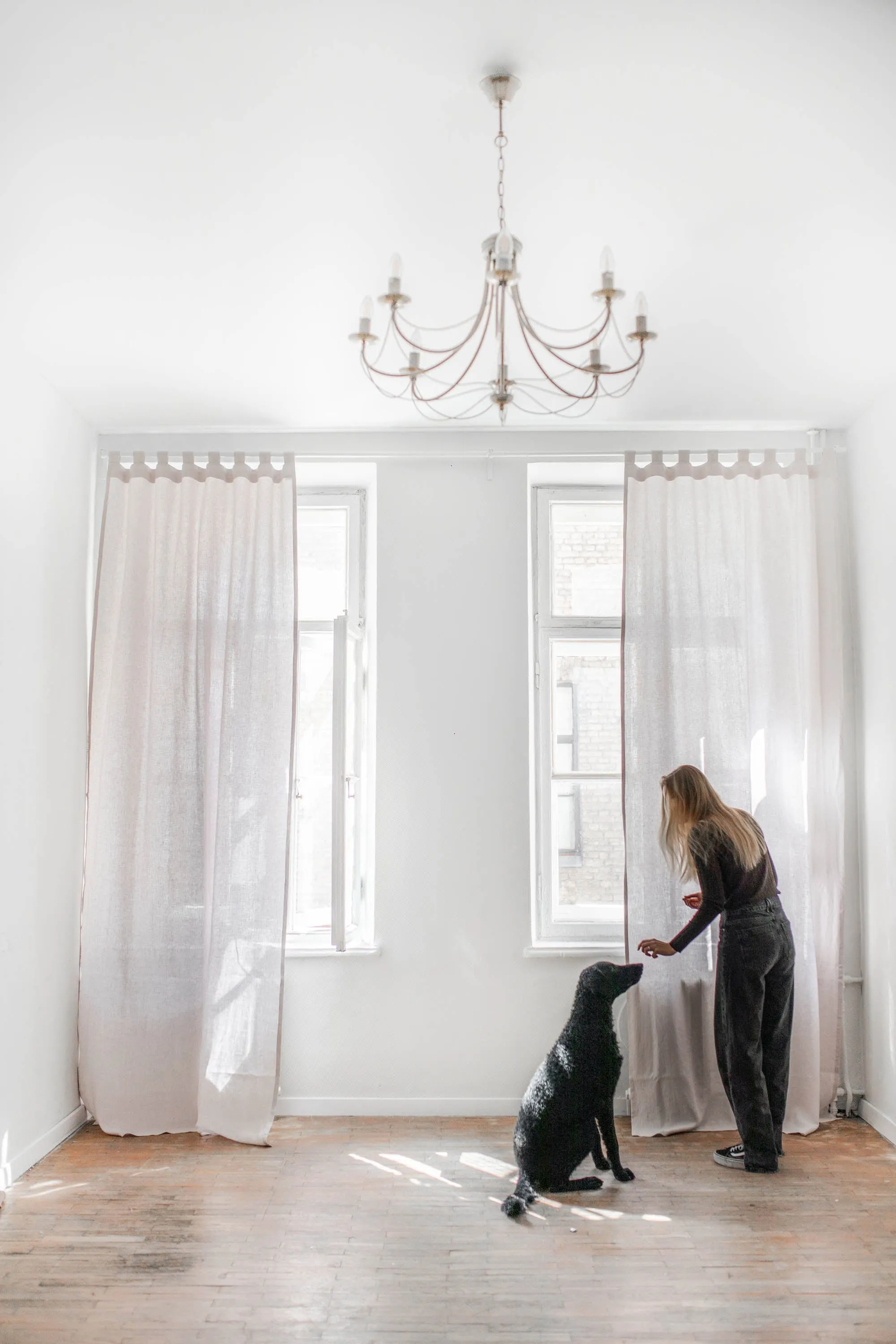 Tab Top Linen Curtain | Multiple Colours
