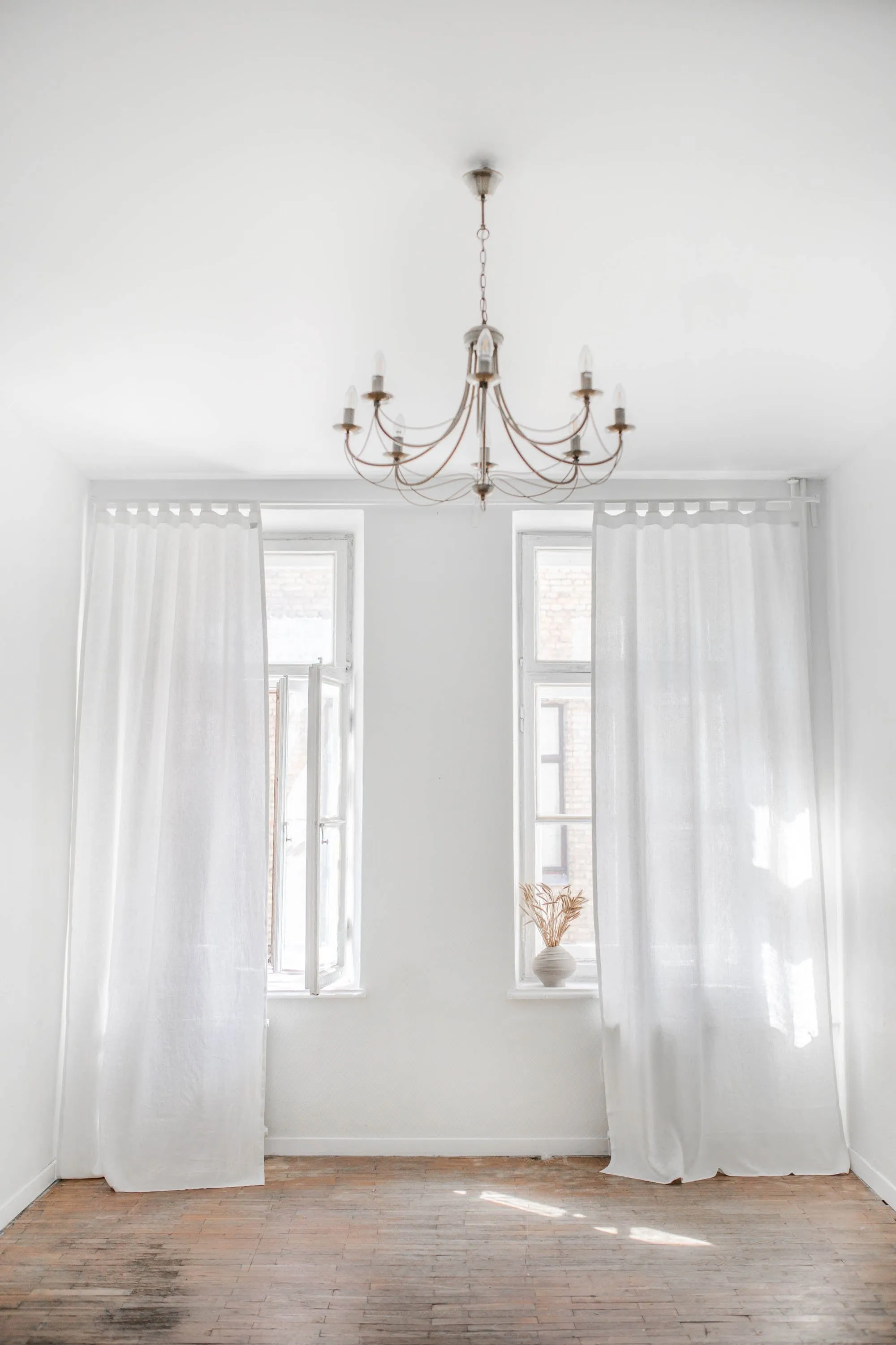 Tab Top Linen Curtain | Multiple Colours