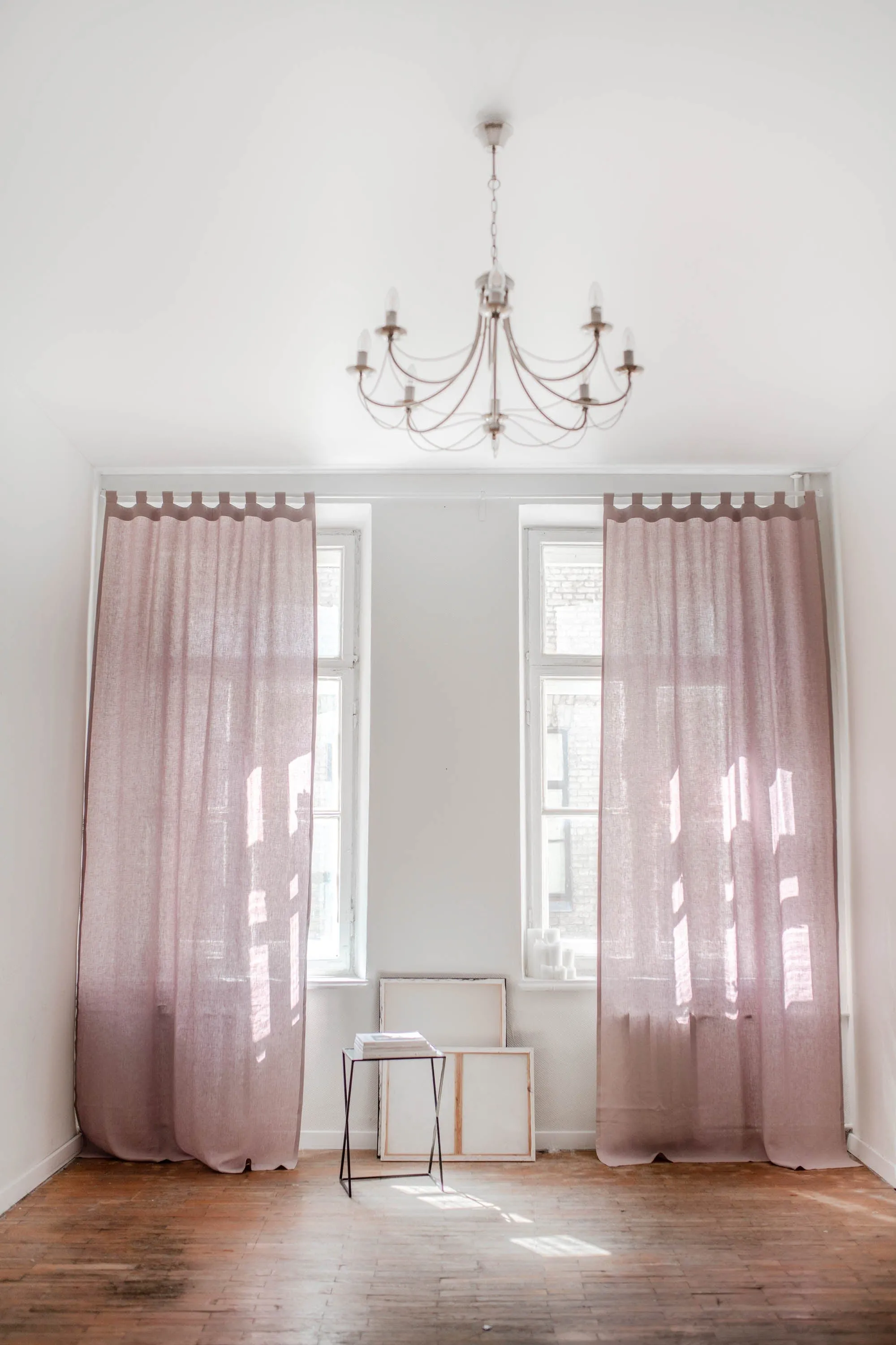 Tab Top Linen Curtain | Multiple Colours