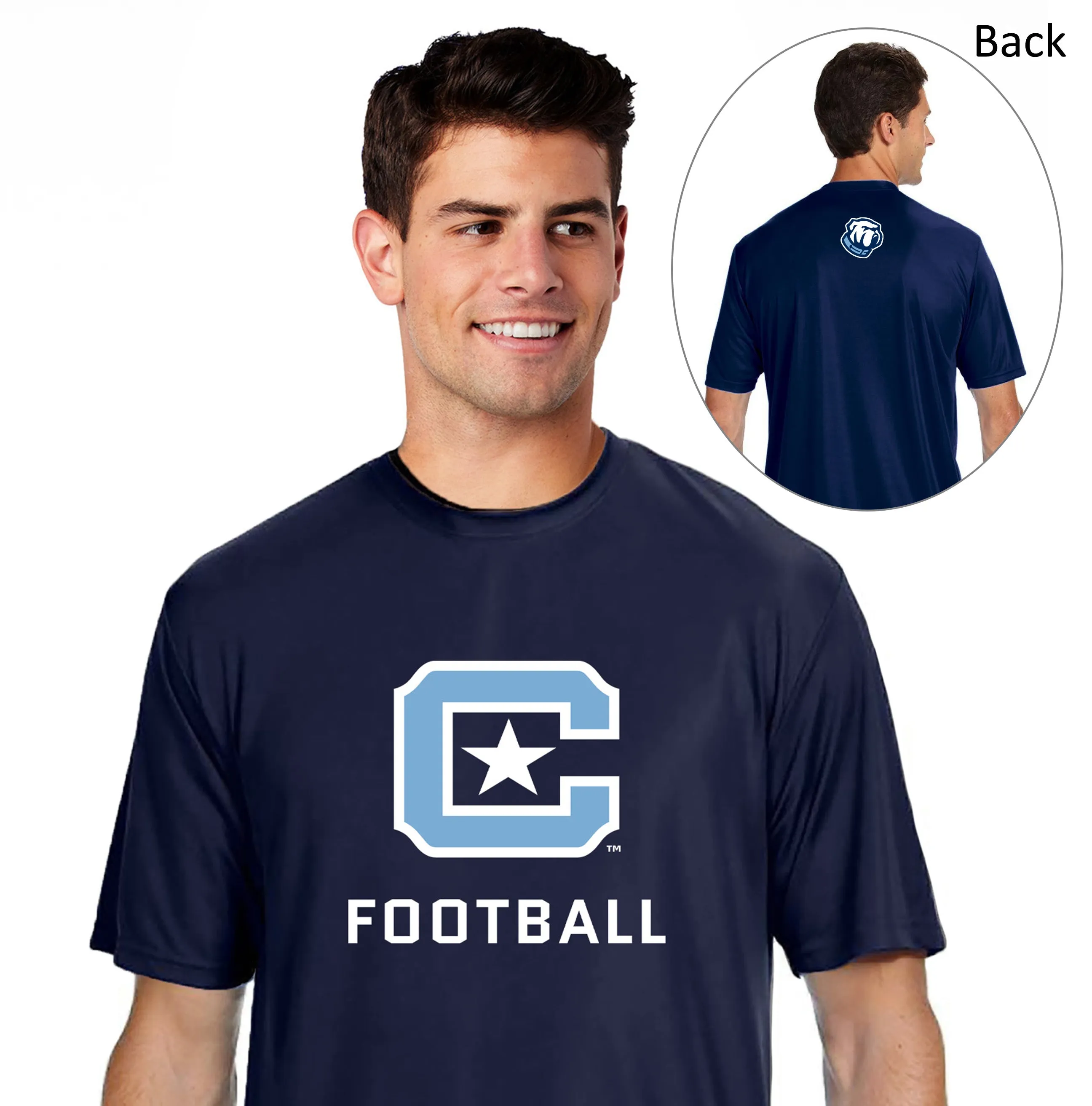 The Citadel C, Sports - Football,  Performance T-Shirt