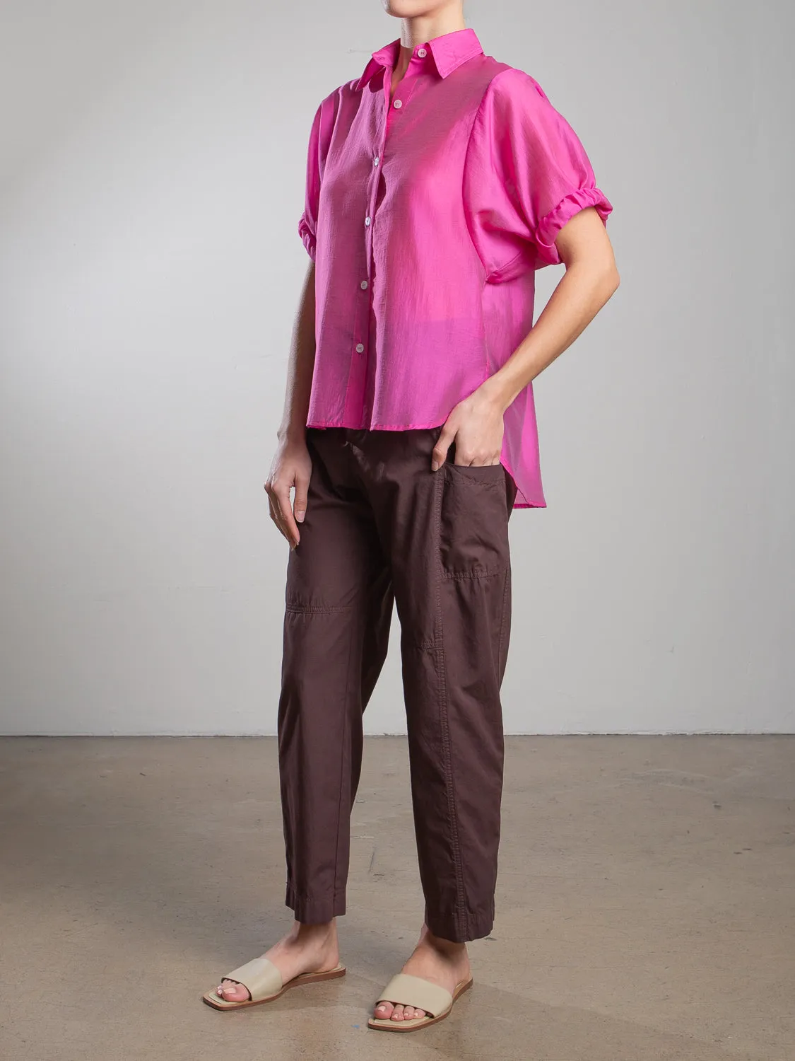 Torrance Pant in Paperweight Cotton - Bittersweet