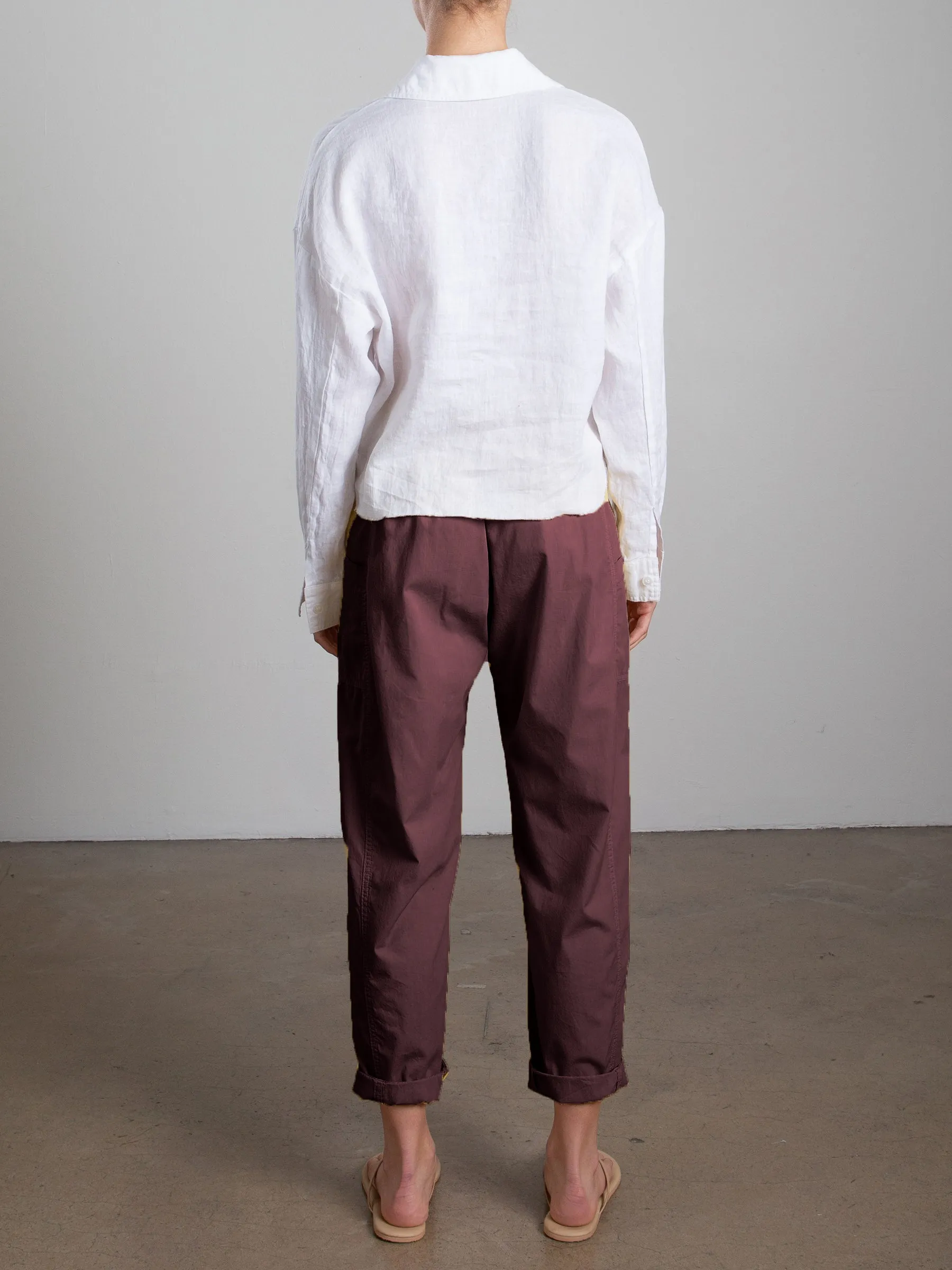 Torrance Pant in Paperweight Cotton - Bittersweet