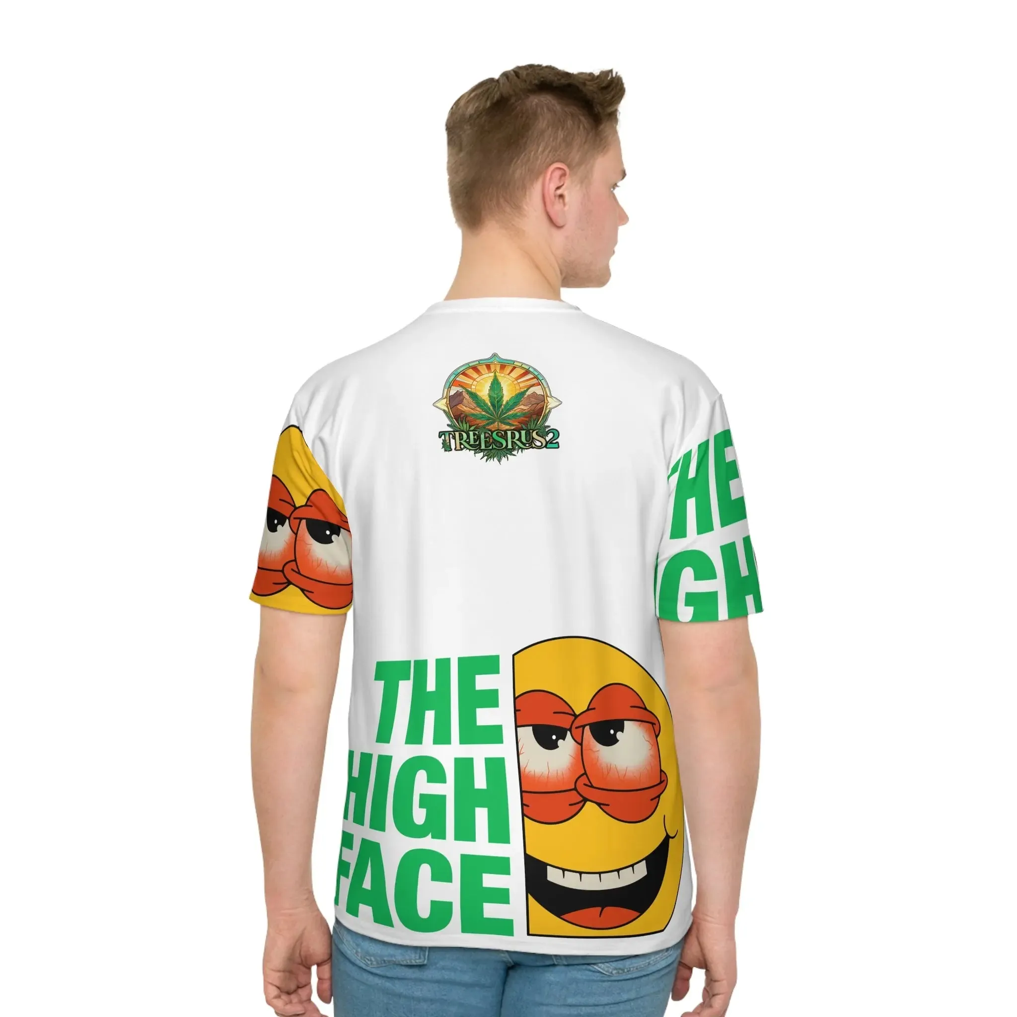 Treesrus2 The High Face Tee – Bold Graphics & Eco-Conscious Streetwear