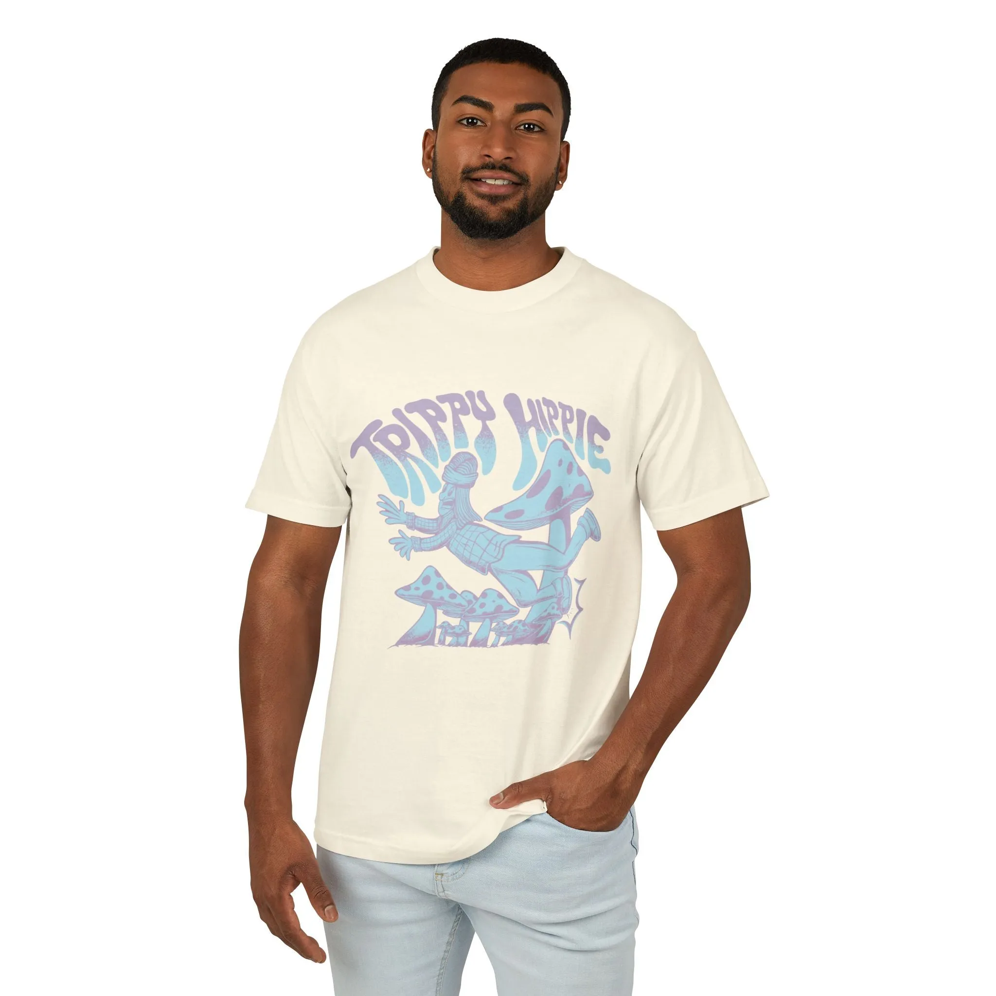 Trippy Hippie - Unisex Garment-Dyed Heavyweight Cotton Tee