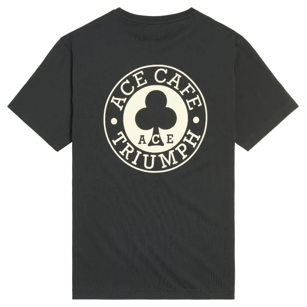 Triumph Ace Cafe Printed Pocket T-Shirt Black