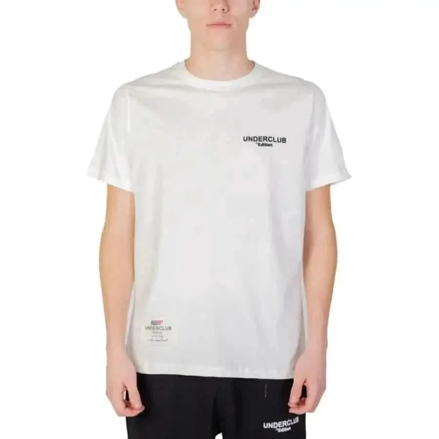 Underclub Men's Plain White Short Round Neck T-Shirt