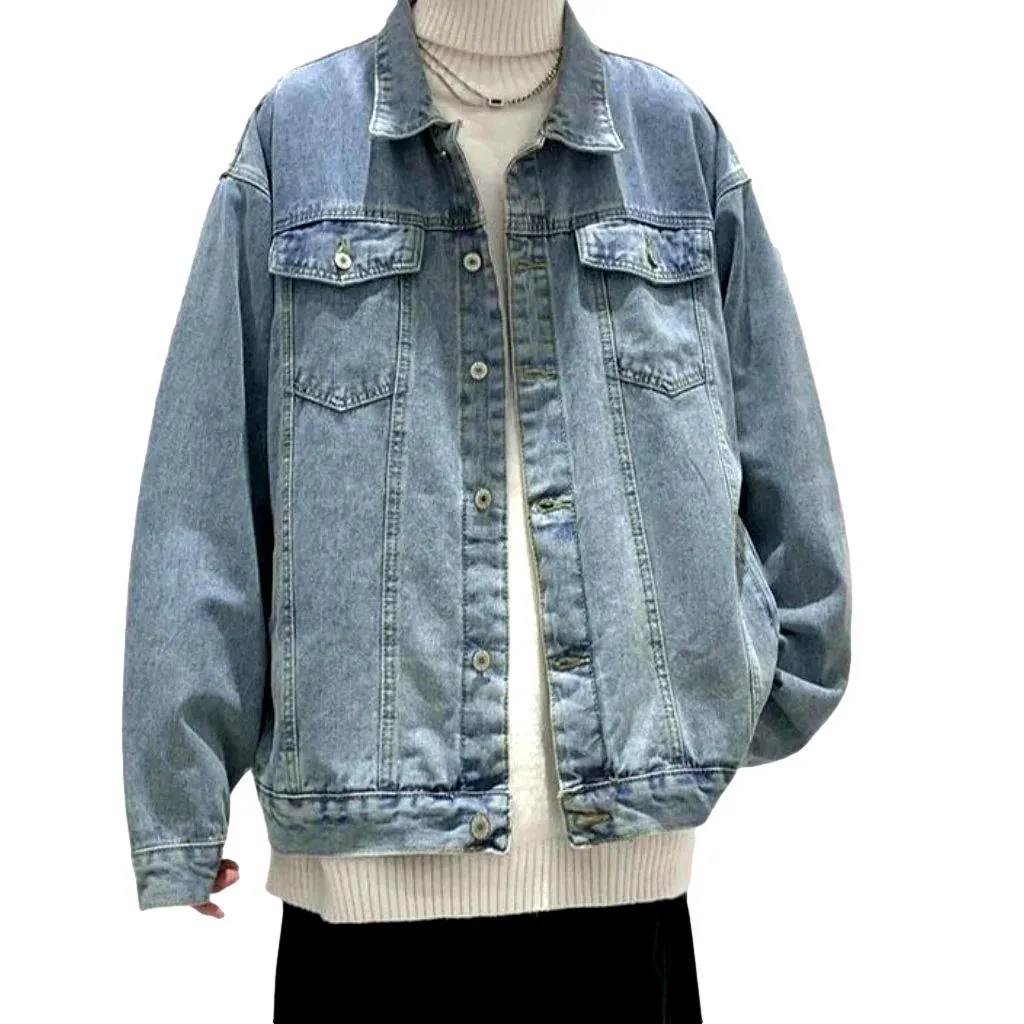 Urban color men denim jacket