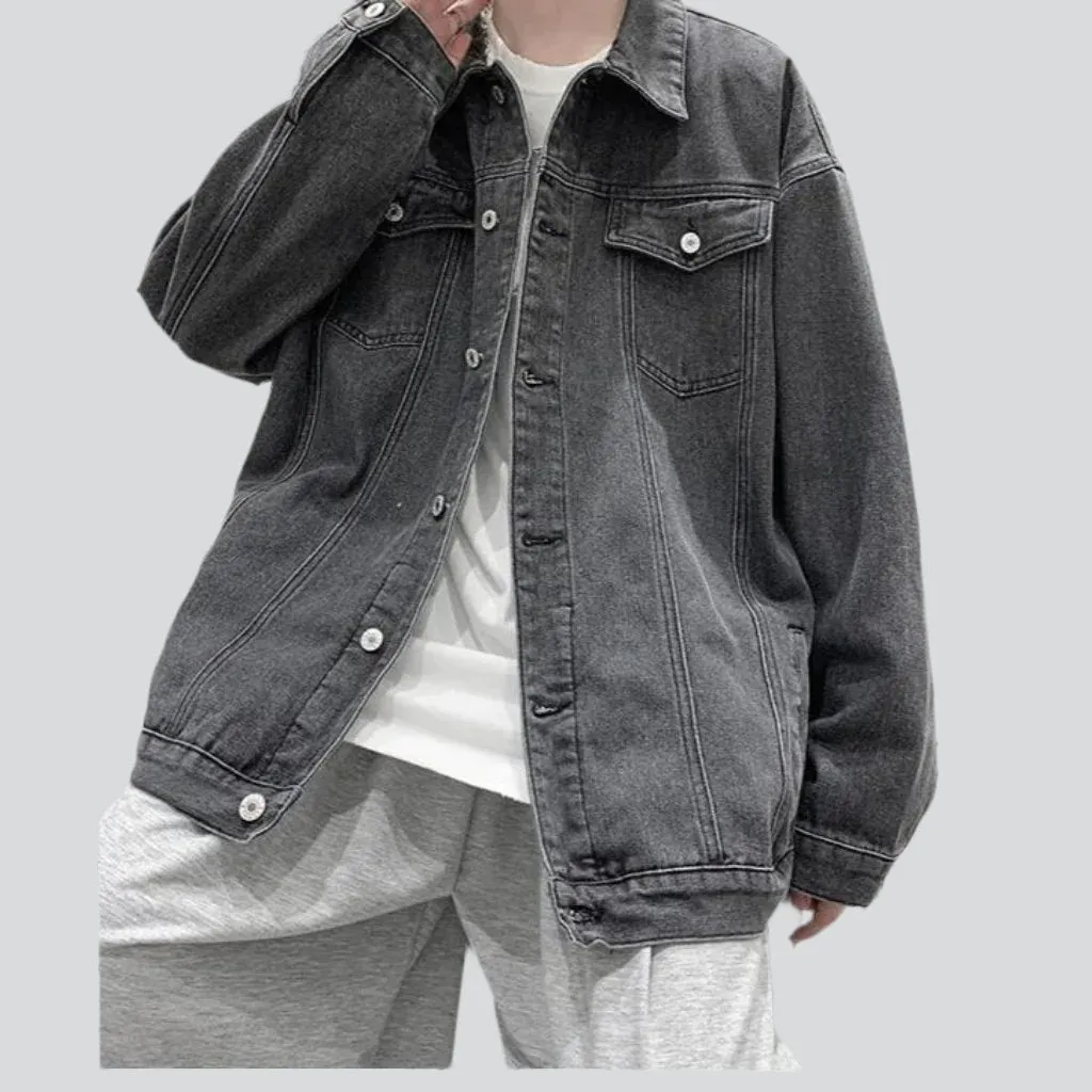 Urban color men denim jacket