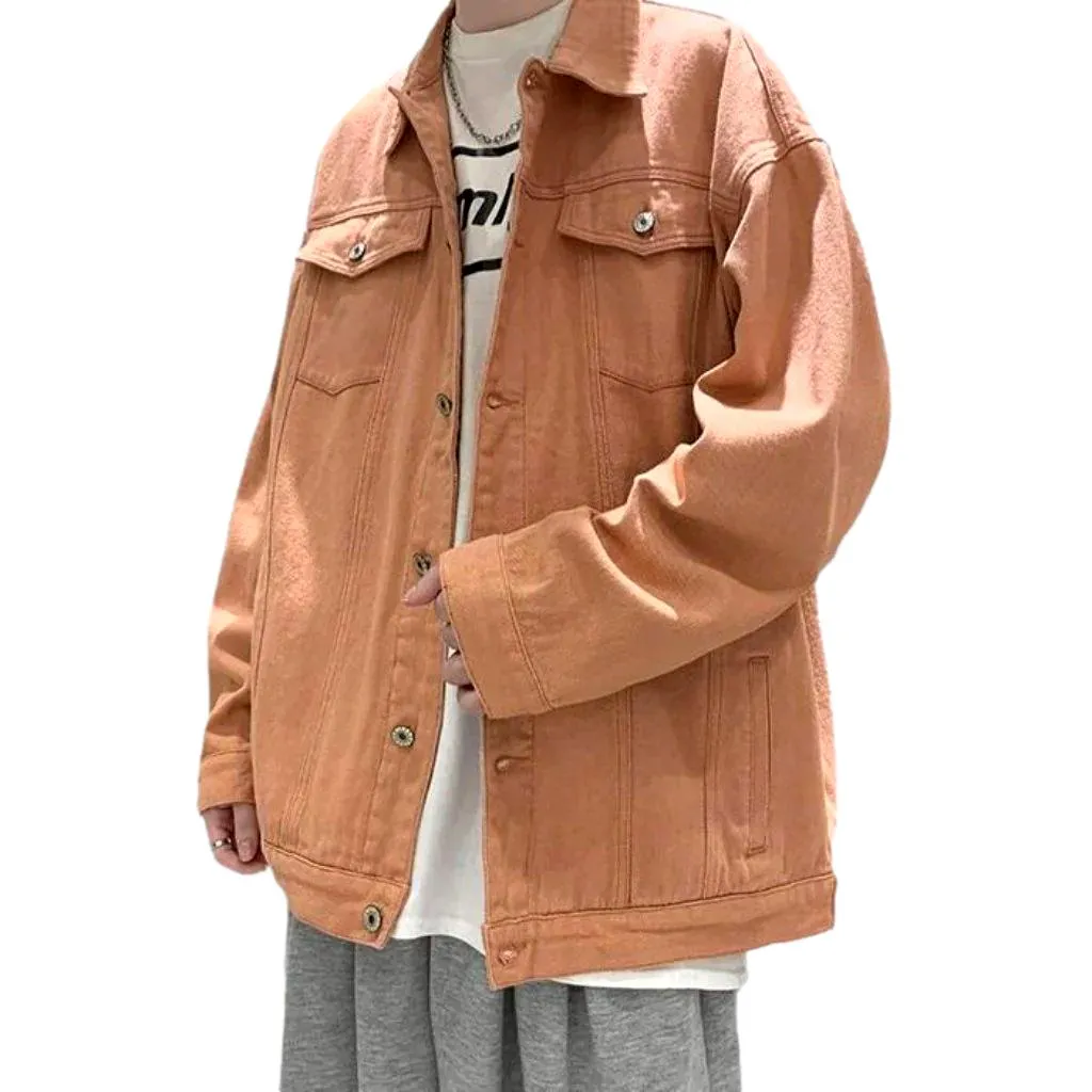 Urban color men denim jacket