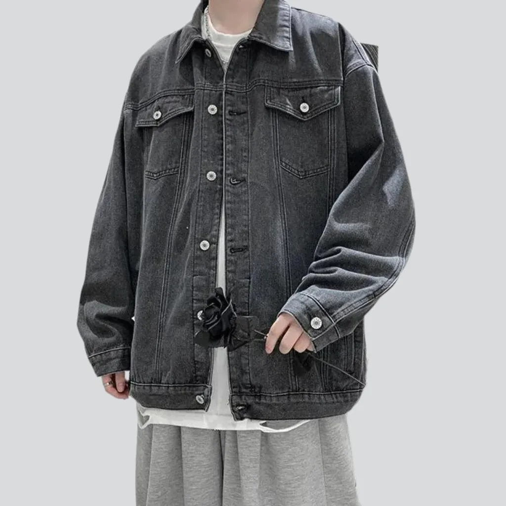 Urban color men denim jacket