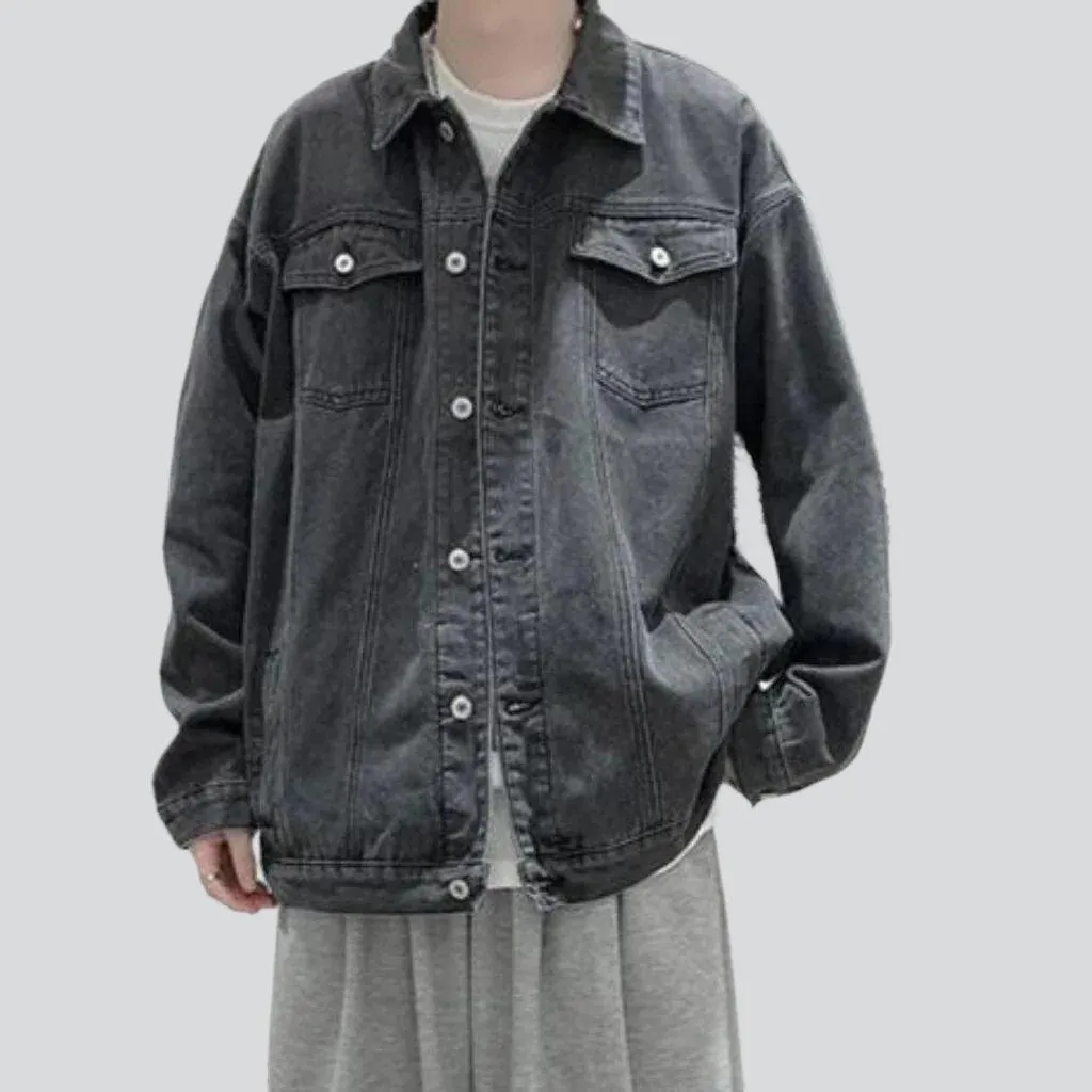 Urban color men denim jacket