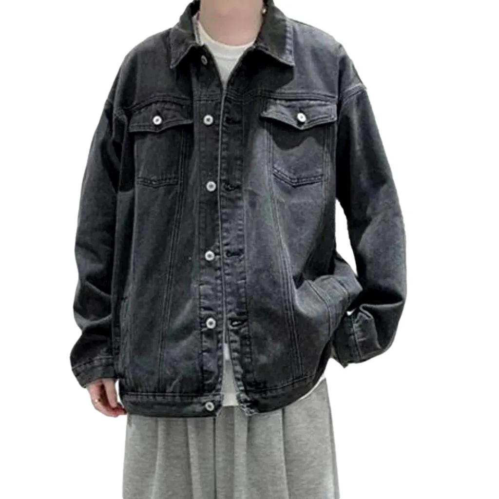 Urban color men denim jacket