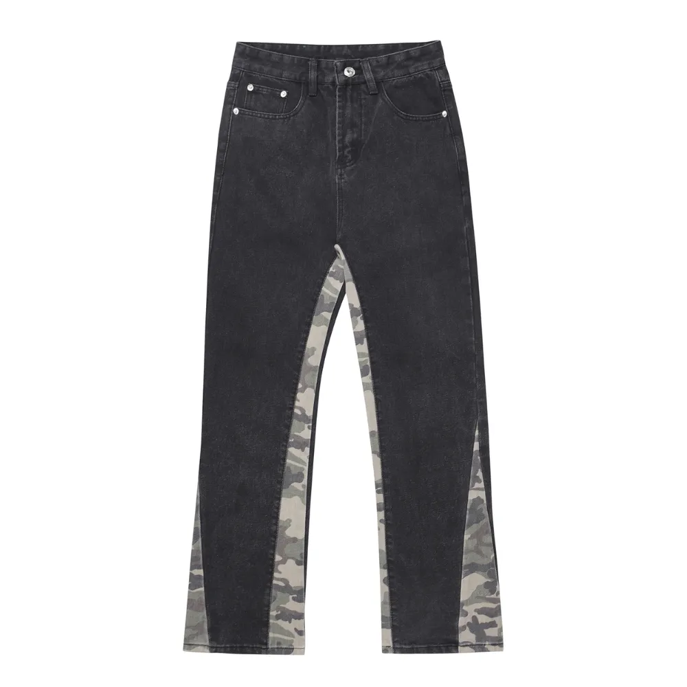 Urban High Street Paneled Contrast Jeans