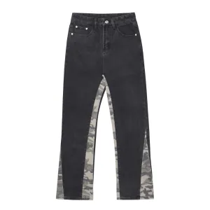 Urban High Street Paneled Contrast Jeans