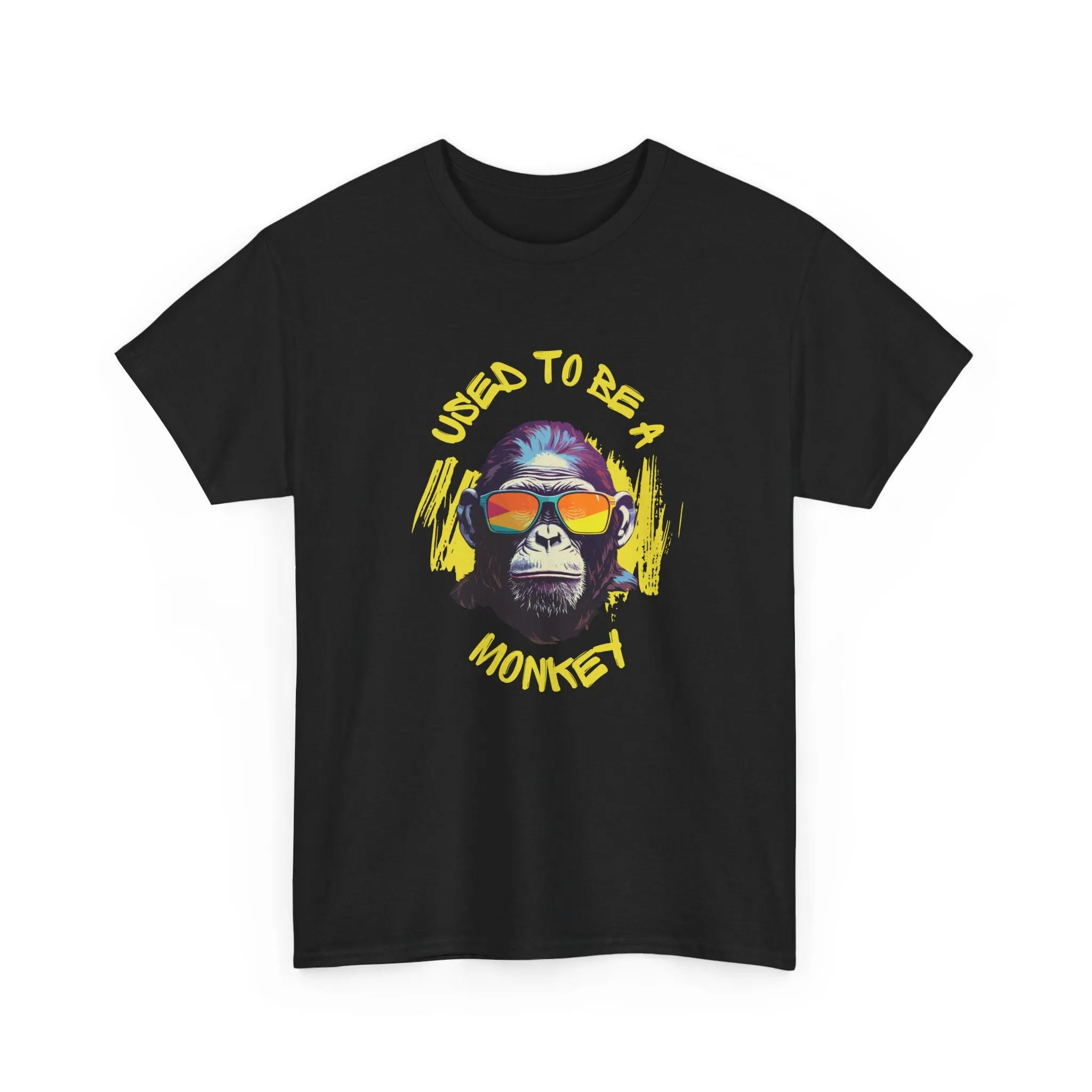 Used to be a Monkey Graphic Tee, Funny T-Shirt for Animal Lovers, Gift for Friends, Casual Wear, Birthday Gift