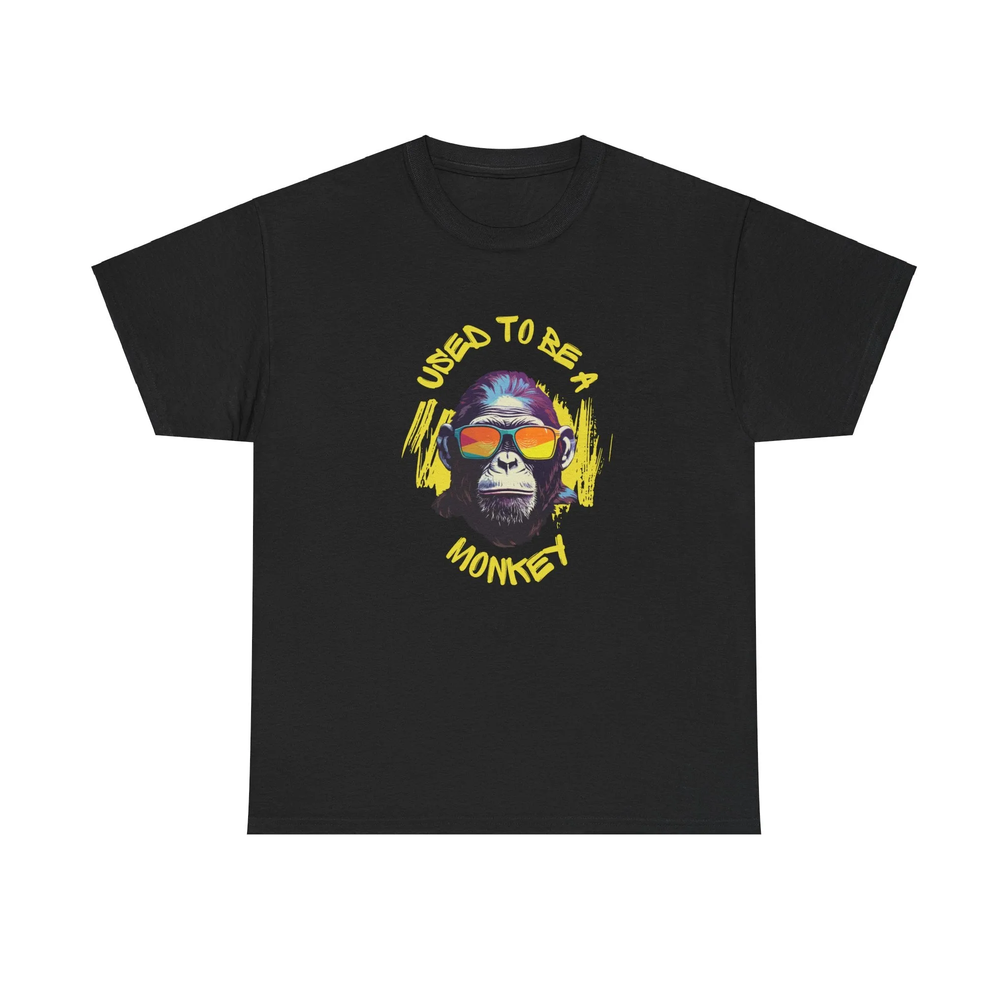 Used to be a Monkey Graphic Tee, Funny T-Shirt for Animal Lovers, Gift for Friends, Casual Wear, Birthday Gift