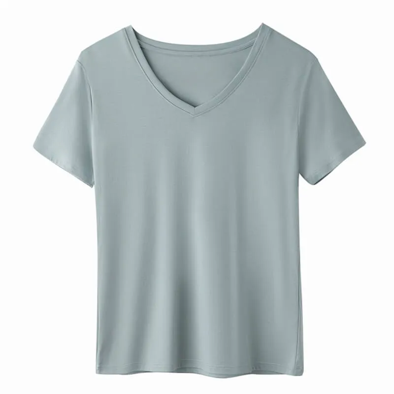 V Neck Cotton T-Shirt