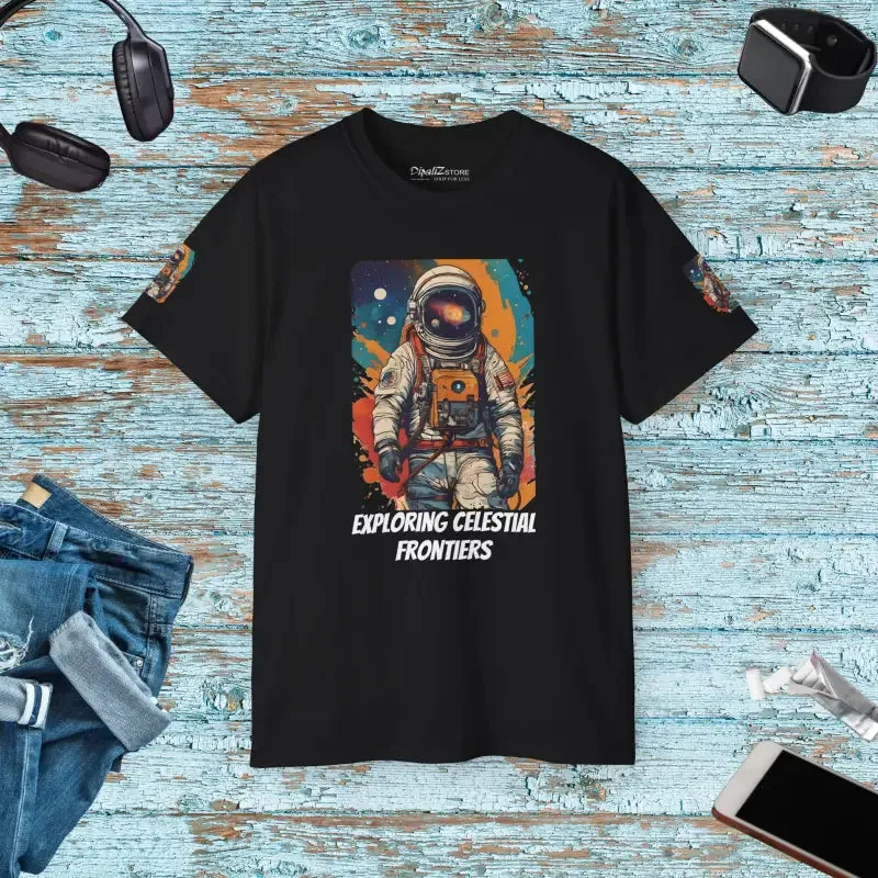 Vibrant Astronaut t Shirt Fuels Bold Style
