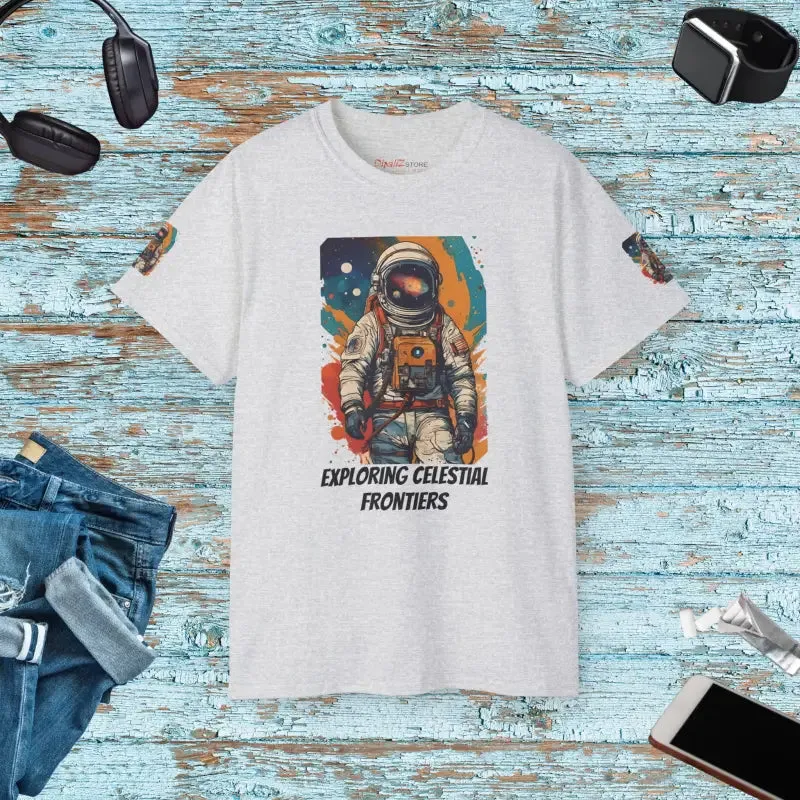 Vibrant Astronaut t Shirt Fuels Bold Style