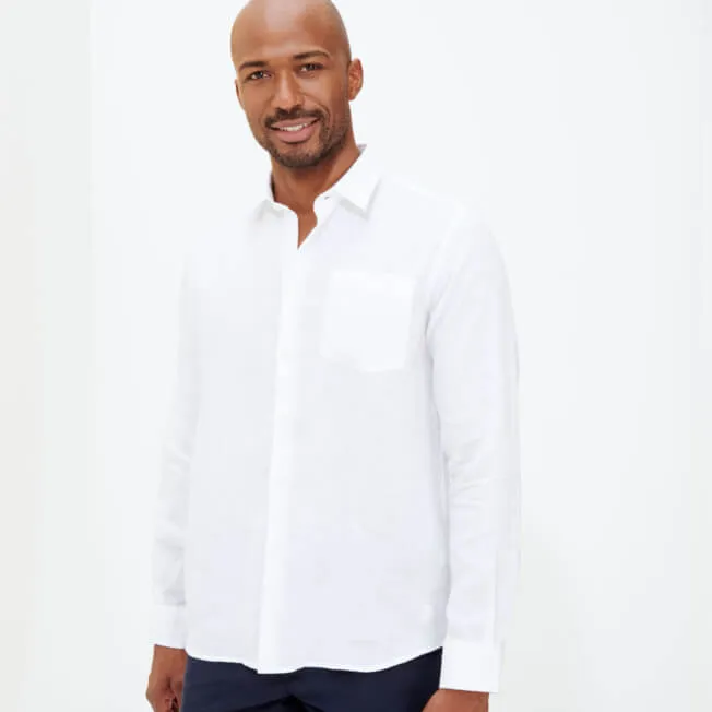 VILEBREQUIN Men Linen Shirt Solid