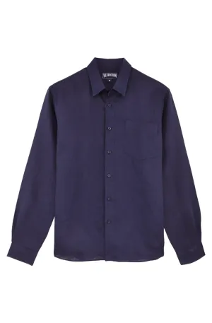 VILEBREQUIN Men Linen Shirt Solid
