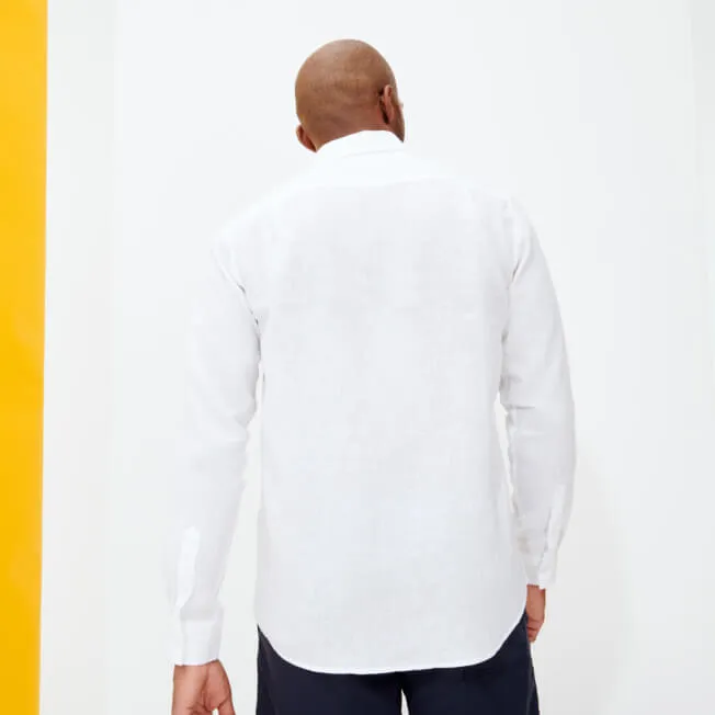 VILEBREQUIN Men Linen Shirt Solid