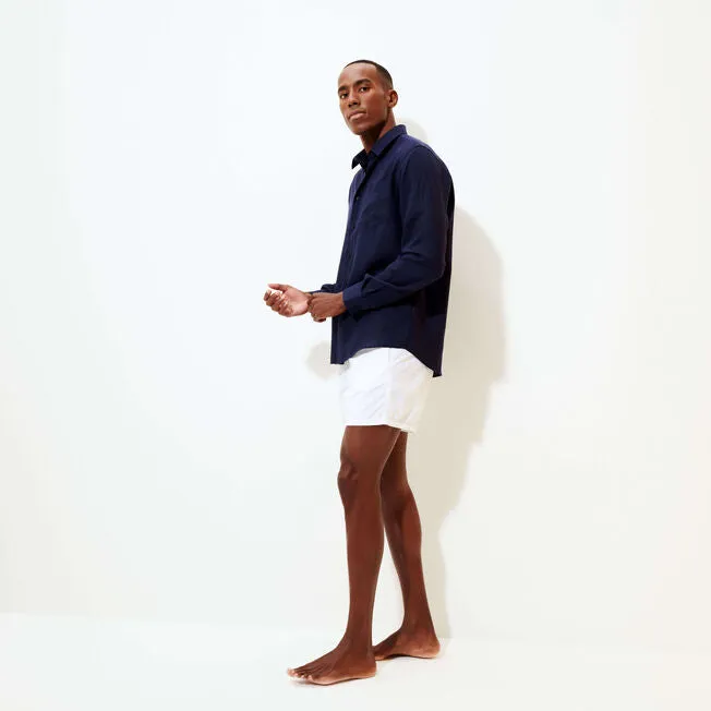 VILEBREQUIN Men Linen Shirt Solid